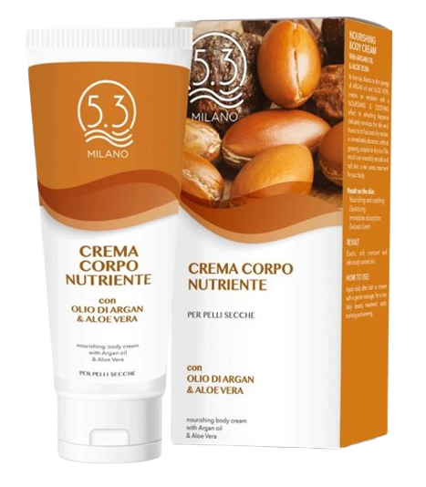 Crema corpo nutriente con olio di argan e aloe vera