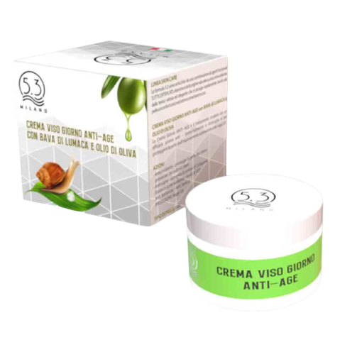 Crema viso giorno anti-age con bava di lumaca e olio di oliva
